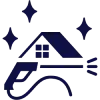 roof washing icon